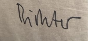 Painting signature by Gerhard Richter