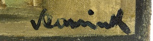 Painting signature by Maurice Vlaminck