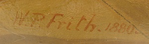 Painting signature by William Powell Frith