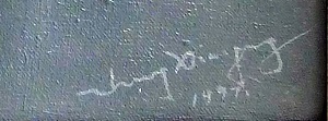 Painting signature by Zhang Xiaogang
